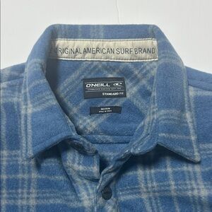 O'Neill Light Blue Plaid Casual Shirt